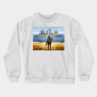 Russian Warship Go Fuck Yourself The Profit Goes to Help for Civilian Population of Ukraine Crewneck Sweatshirt